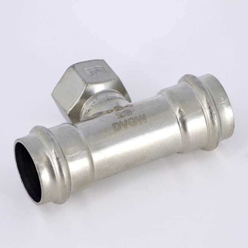 Тройник пресс IBP B-Press Inox 28x3/4x28 мм нержавеющая сталь PS4130G0280628