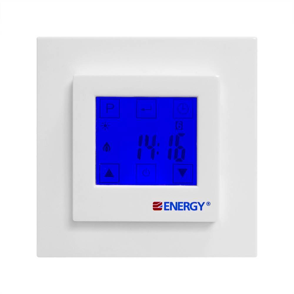Терморегулятор программируемый Energy TK08 NEW сенсорный с ЖК-дисплеем TK08 NEW