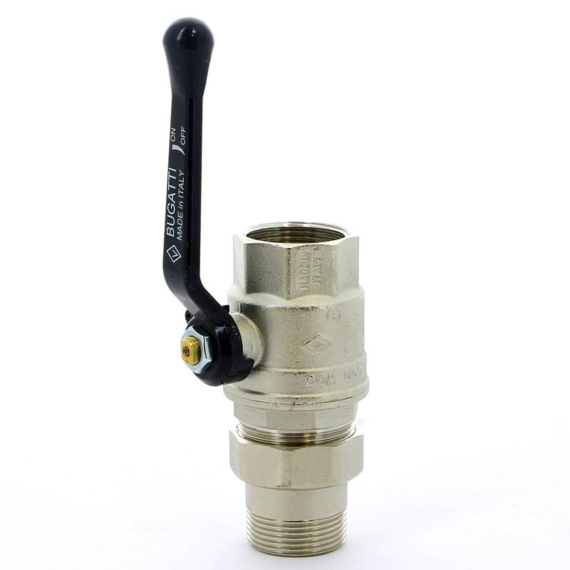 Кран шаровой Bugatti Oregon 1 1/4 НВ со сгоном рычаг 03200038