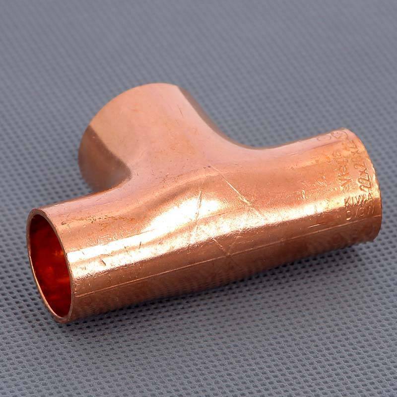 Тройник медный под пайку Viega 28х22х22 мм 105204