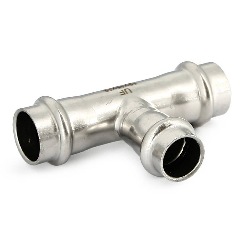 Тройник пресс Uni-Fitt 22х15х22 мм нержавеющая сталь 796S3130