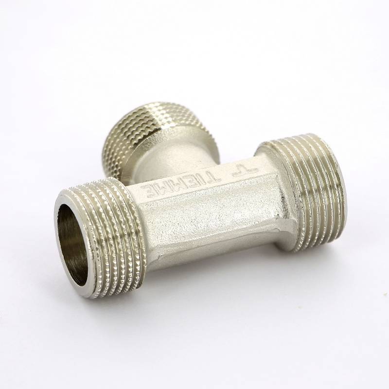 Тройник с наружной резьбой Tiemme 3/4 никелированный 1500334