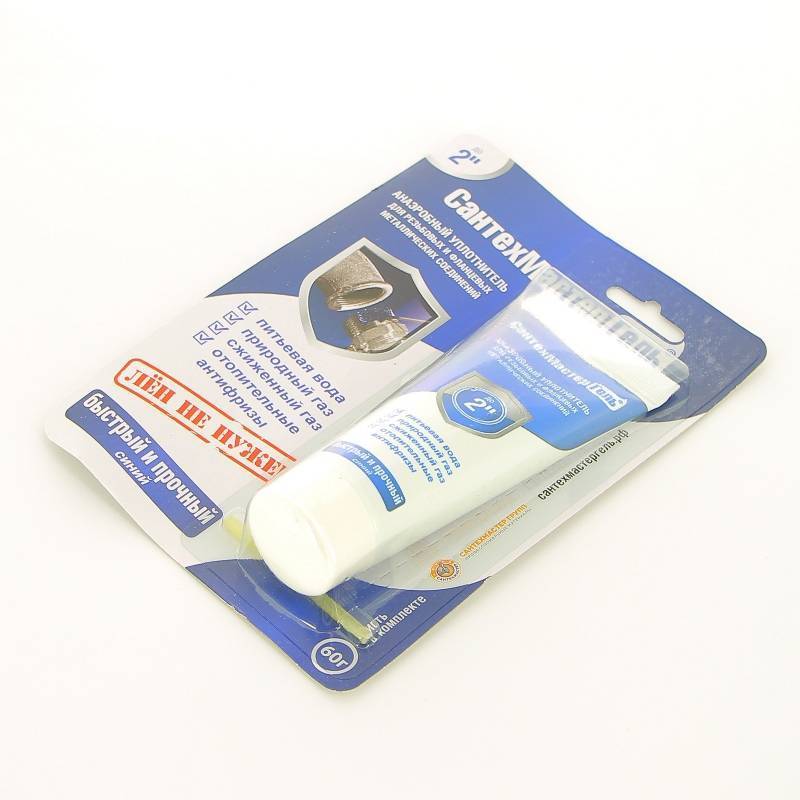 Герметик анаэробный Сантехмастер Синий 60 г блистер 61031