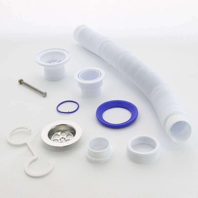 Сифон гофрированный Wirquin Элит 1 1/2 х 40/50 мм чашка 70 мм 1200 мм 30980632