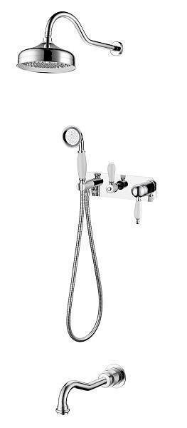 Смеситель для ванны Boheme Tradizionale Chromo встраиваемый хром 268