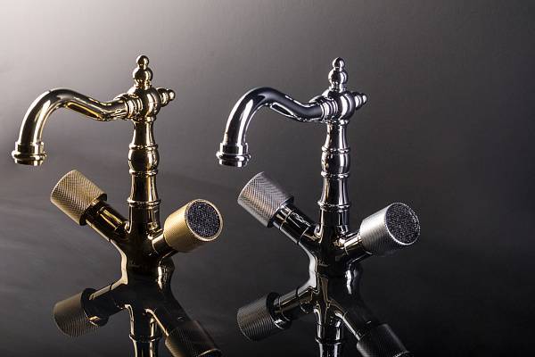 Смеситель на борт ванны Boheme Royal Cristal хром 396-Royal/CRST