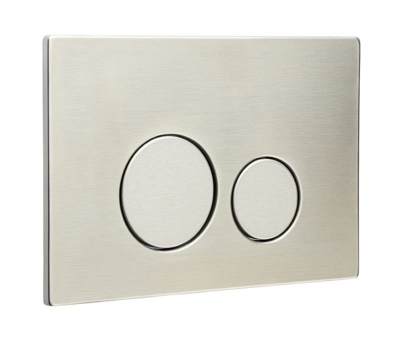 Кнопка смыва Boheme для инсталляции 2 режима нержавеющая сталь никель 649-NB