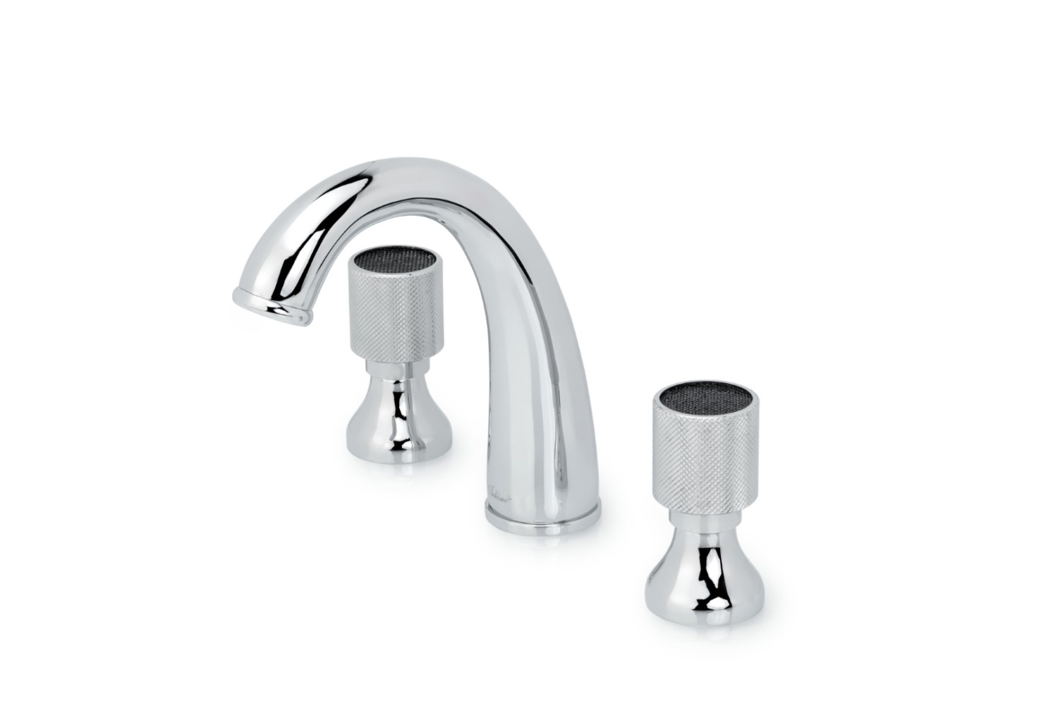 Смеситель для раковины Boheme Royal Cristal на 3 отверстия хром/черный кристалл 277-Royal/CRST black