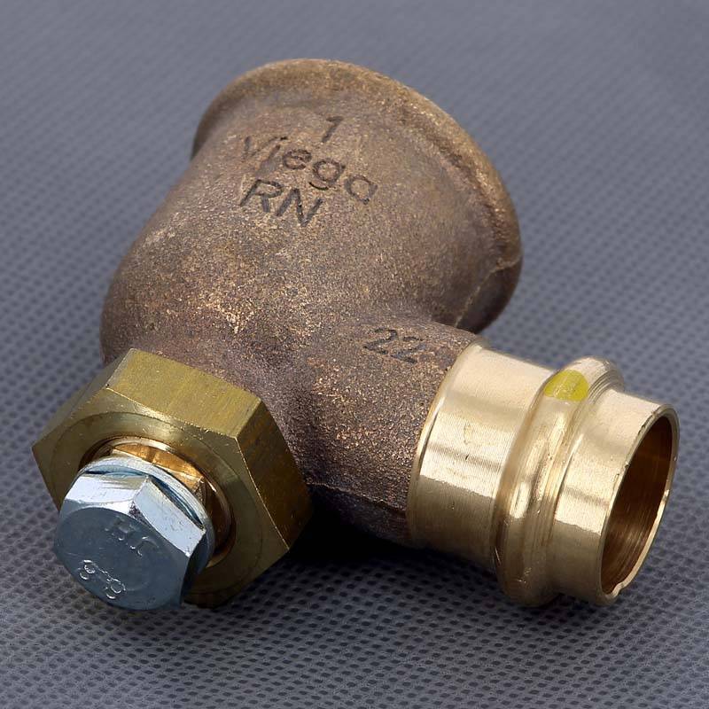 Угол пресс-В Viega Profipress G с креплением бронза 22 мм x 1 473730