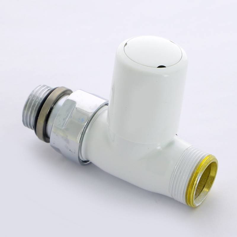 Вентиль ручной Carlo Poletti New-Smart прямой 1/2 x M24 белый V77510E