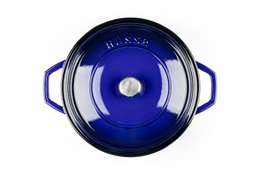 Кастрюля низкая Hascevher Esila 28 см Parliament Blue A891328