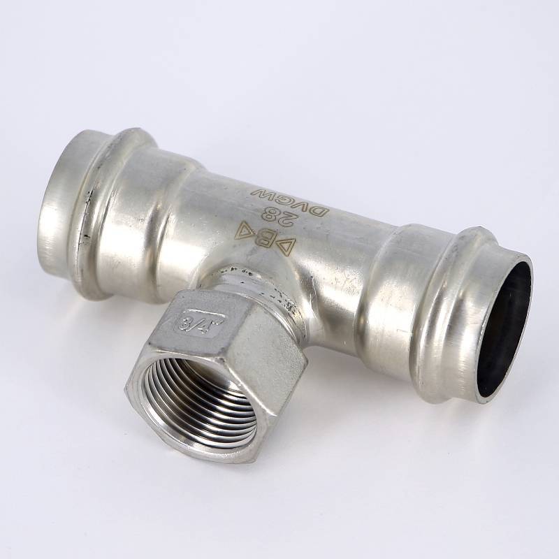 Тройник пресс IBP B-Press Inox 28x3/4x28 мм нержавеющая сталь PS4130G0280628