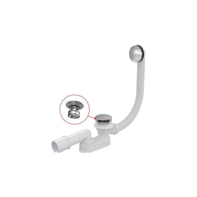 Слив-перелив для ванны Alcaplast A507CKM click-clack металл хром A507CKM