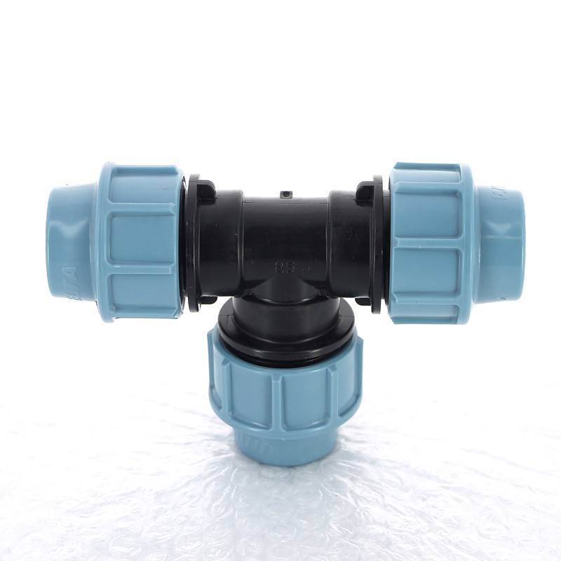 Тройник обжимной для ПНД труб Unidelta 25 мм 1005025000