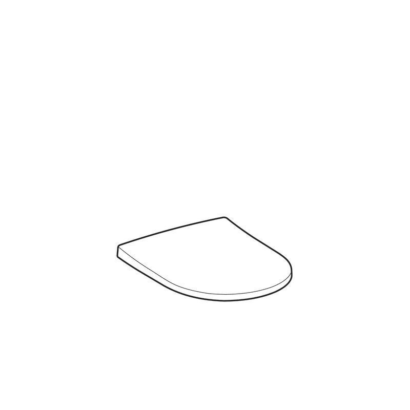 Сиденье для унитаза Geberit Acanto Slim SoftClose QuickRelease антибактериальное 500.605.01.2