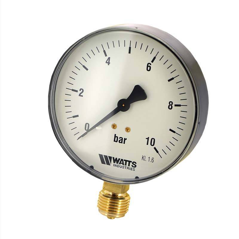 Манометр радиальный Watts F+R250 100 мм 1/2 10 бар 10008078