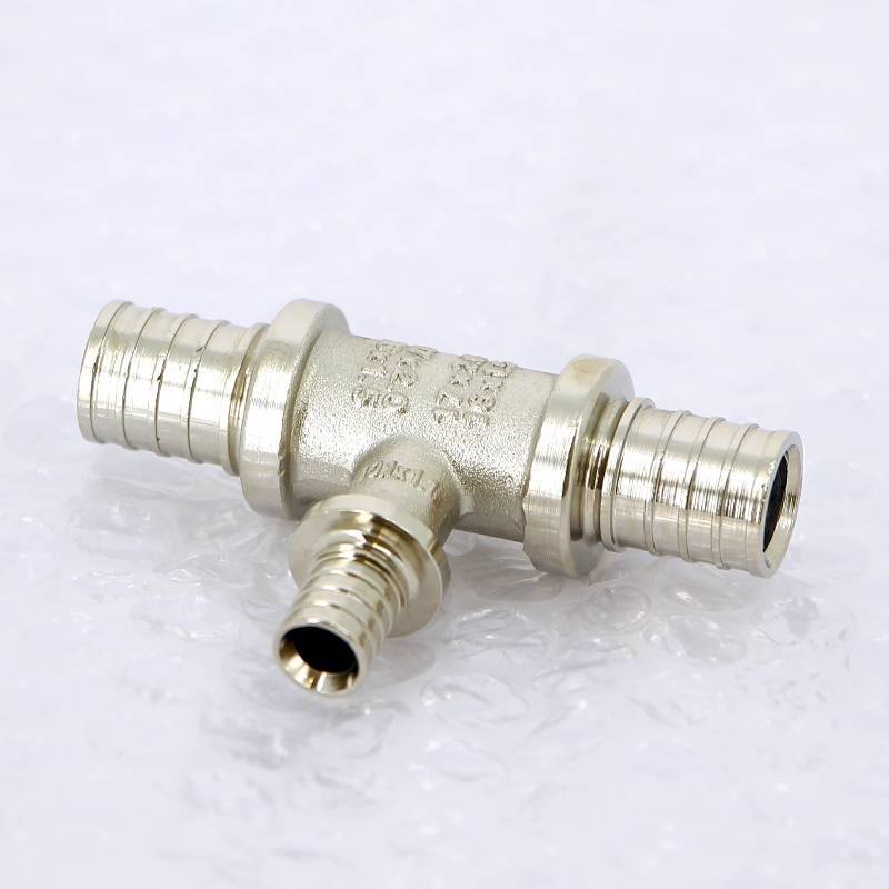 Тройник надвижной REHAU RAUTHERM S 17х10х17 мм оцинкованная латунь 1200543