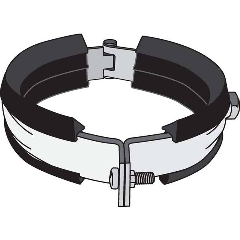 Хомут канализационный REHAU RAUPIANO PLUS обжимной 110 мм M8/M10 120524