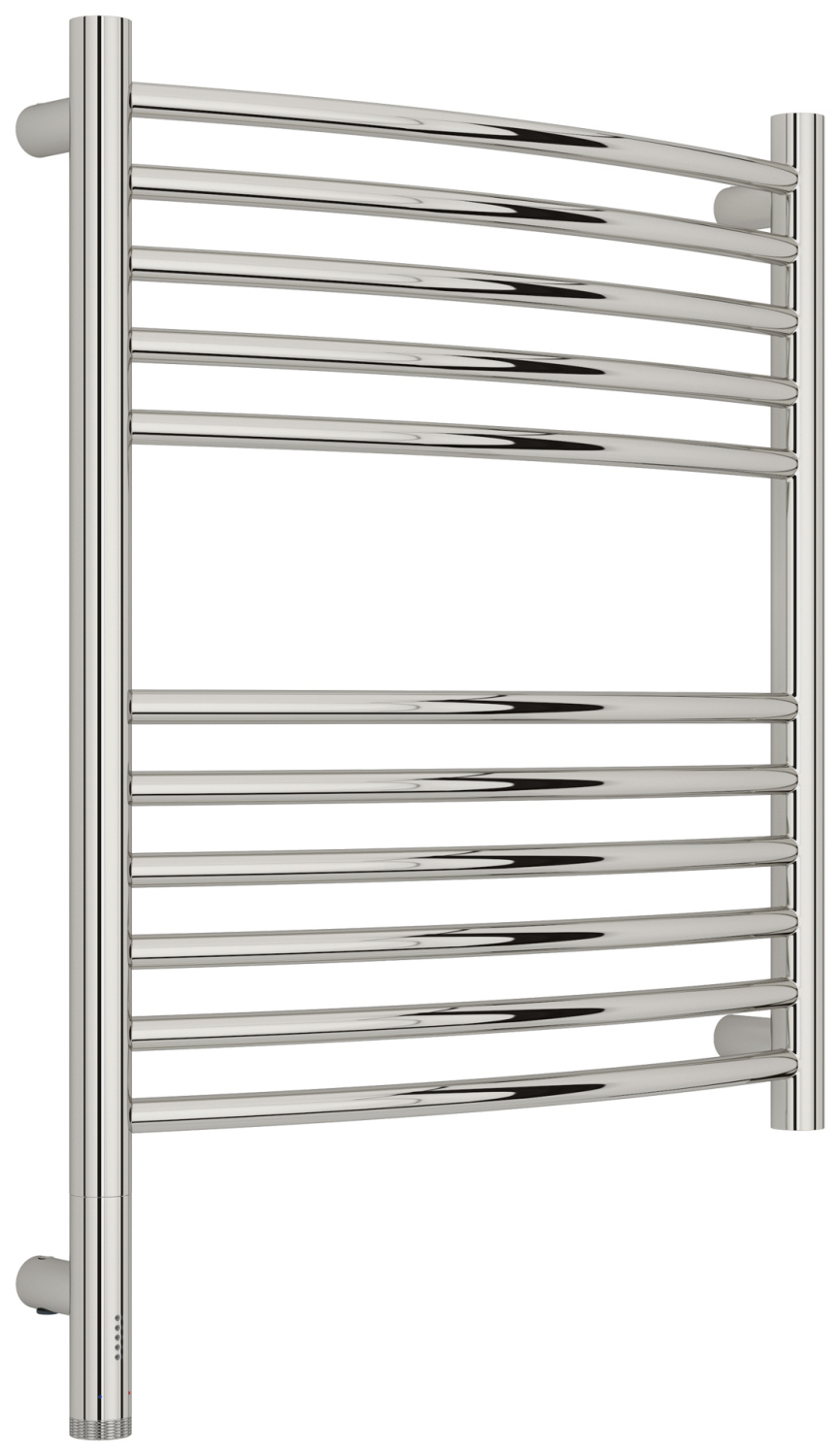 Полотенцесушитель электрический Сунержа Богема 3.1 выгнутая 500х600 мм левое подключение без покрытия 00-6002-6050