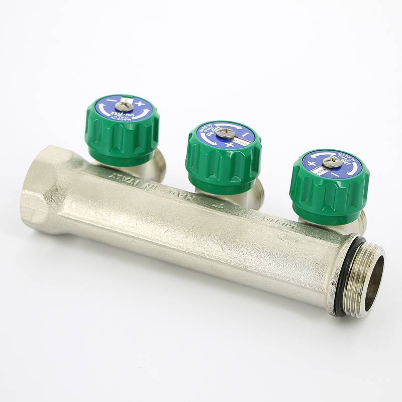 Коллектор с вентилями Uni-Fitt 1 НВ 3 выхода 3/4 EK 90° 50 мм 410N4330