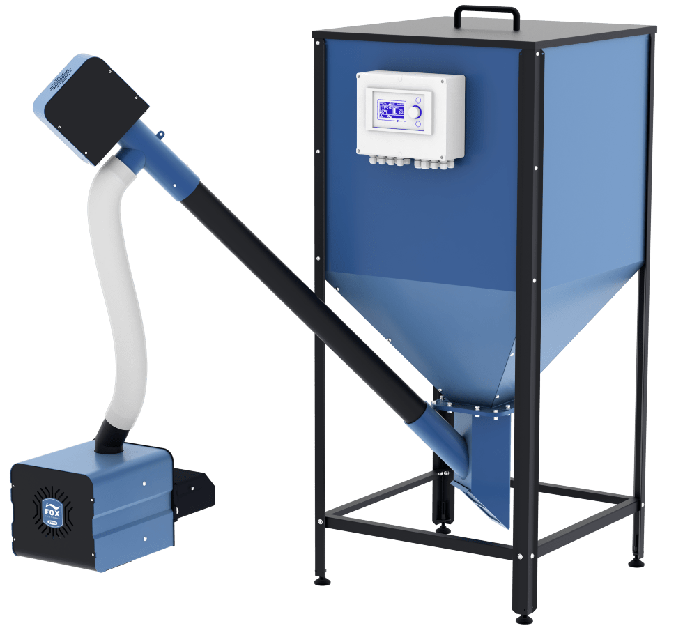 Пеллетная горелка ZOTA Fox 5-25 комплект с бункером и механизмом ZF4938000025