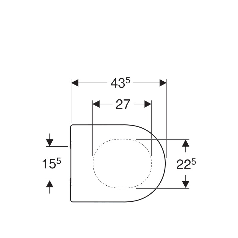 Сиденье для унитаза Geberit Acanto Slim SoftClose QuickRelease антибактериальное 500.605.01.2