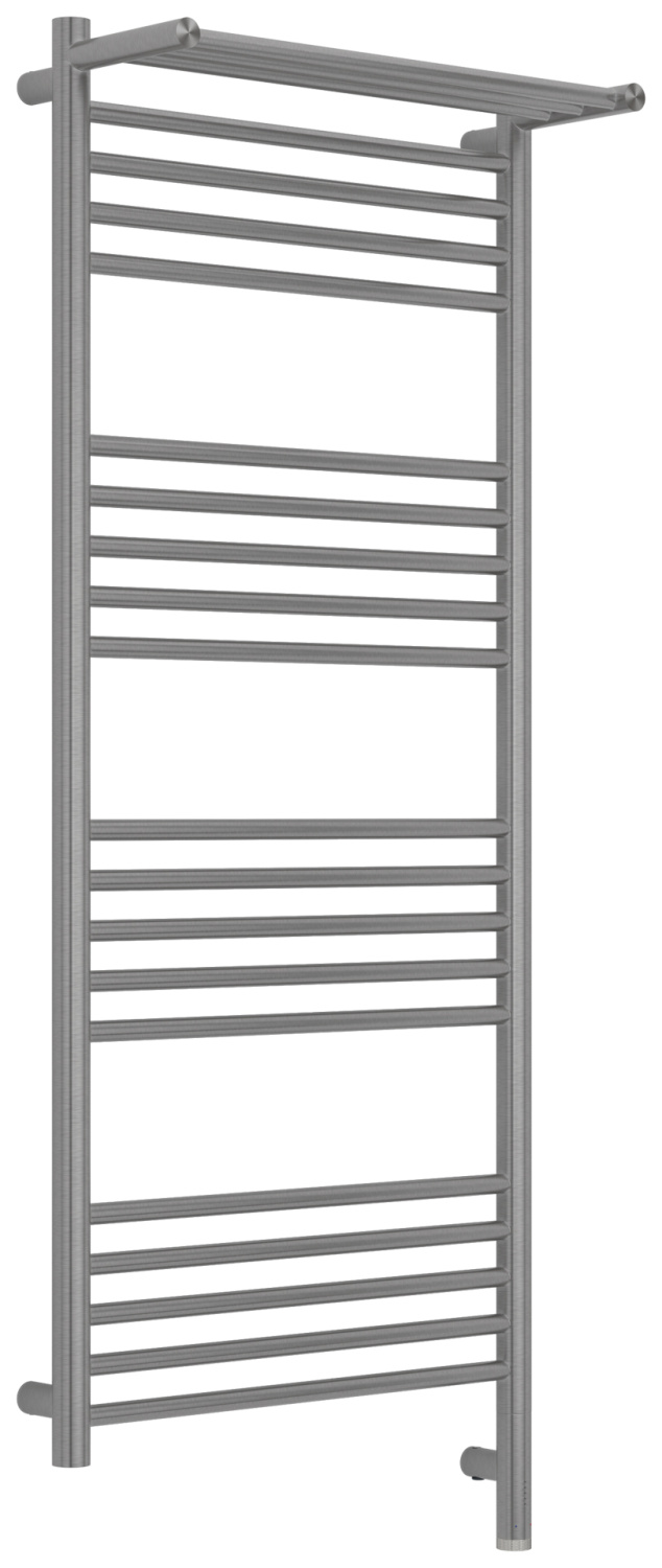 Полотенцесушитель электрический Сунержа Богема 3.1 с 1 полкой 500x1200 мм правый сатин браш 071-6007-1250