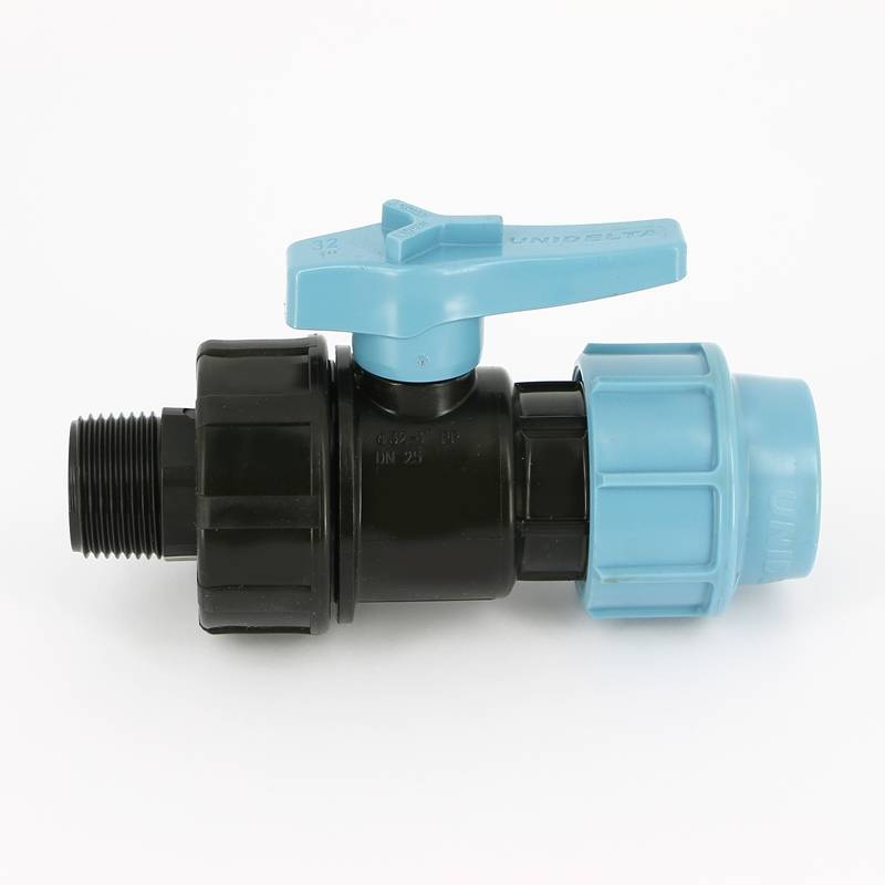 Кран шаровый обжимной Unidelta 1072 32 x 1 Н для труб ПНД 1072032004001