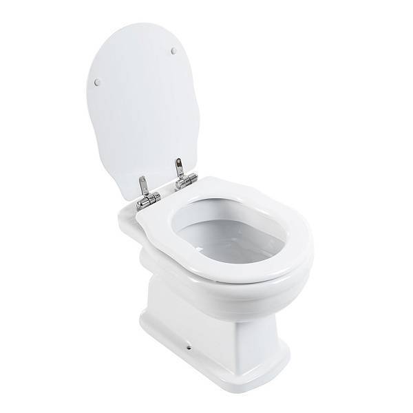 Чаша приставного унитаза BelBagno Boheme 55х21.5х40 см белый BB115CB