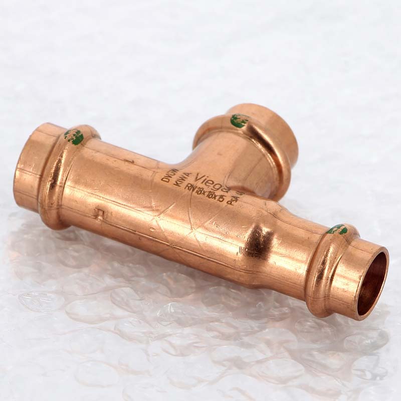 Тройник пресс медный Viega Profipress 18x18x15 мм 315009