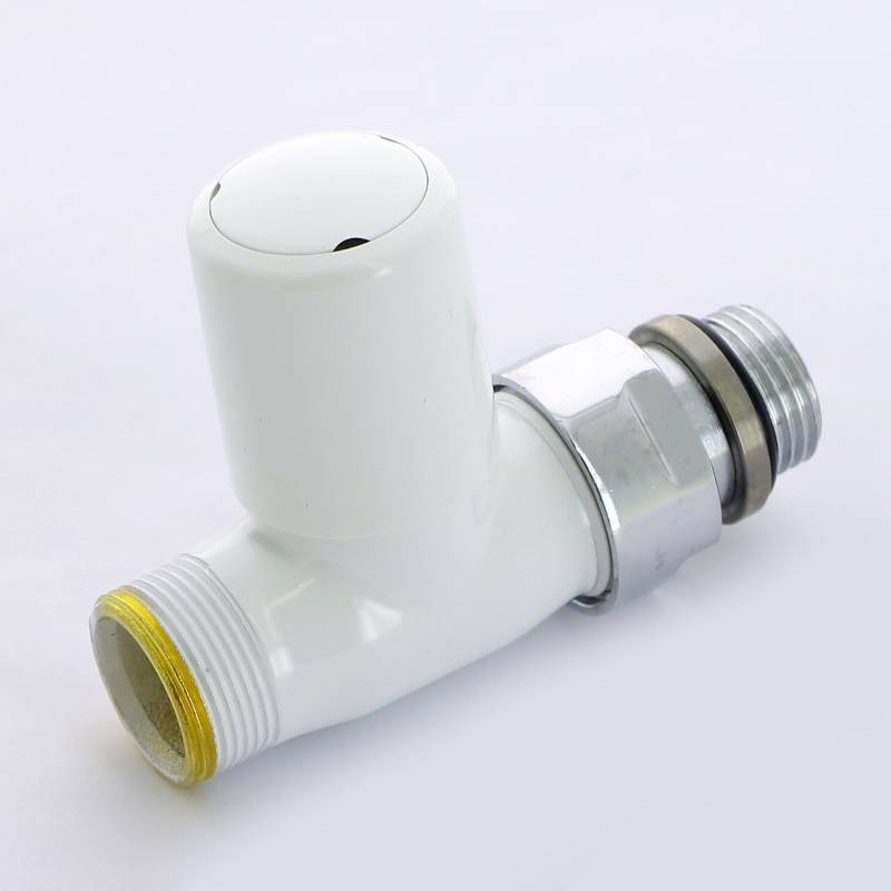 Вентиль ручной Carlo Poletti New-Smart прямой 1/2 x M24 белый V77510E