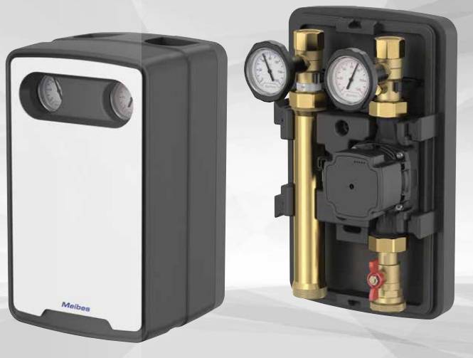 Насосная группа Meibes MeiFlow TOP S UC-SD DN25 с теплообменником 30 пластин без насоса M45911.30EA