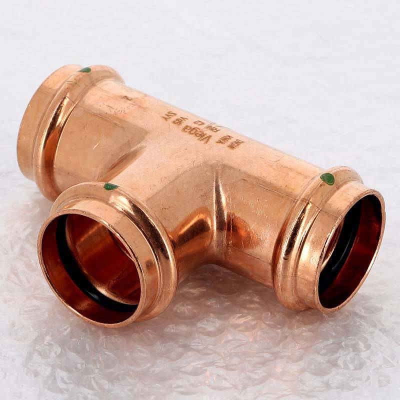 Тройник пресс медный Viega Profipress 42 мм 291990