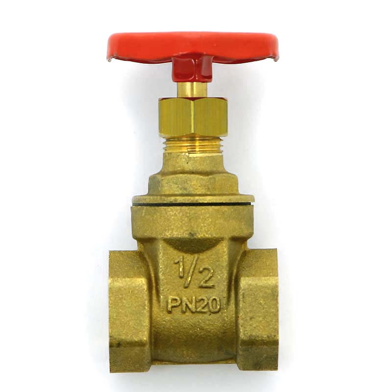 Задвижка клиновидная латунная Uni-Fitt 1/2 ВВ PN20 142G2000