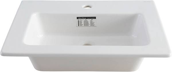 Раковина накладная Allen Brau Fantasy 62 см белый 4.11023.20
