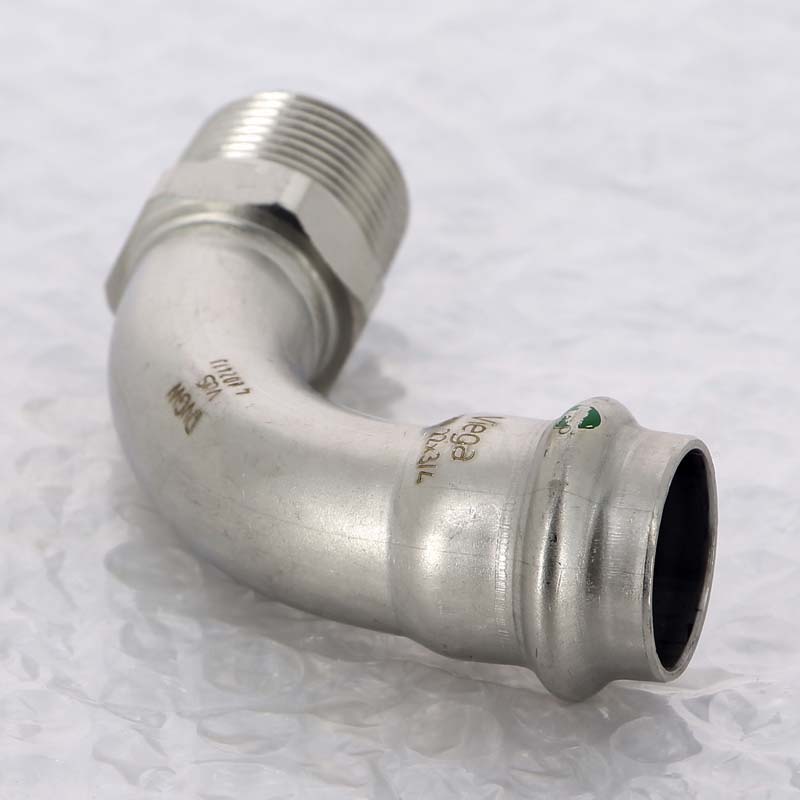 Угол пресс-Н нержавеющая сталь Viega Sanpress Inox 22x3/4 436926