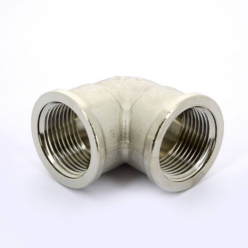 Угольник латунный никелированный Tiemme 3/4 ВР-ВР 1500162