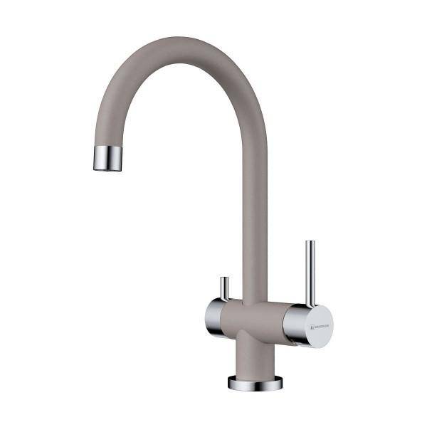 Смеситель для кухни Omoikiri YAMADA GR под фильтр ленинградский серый 4994261