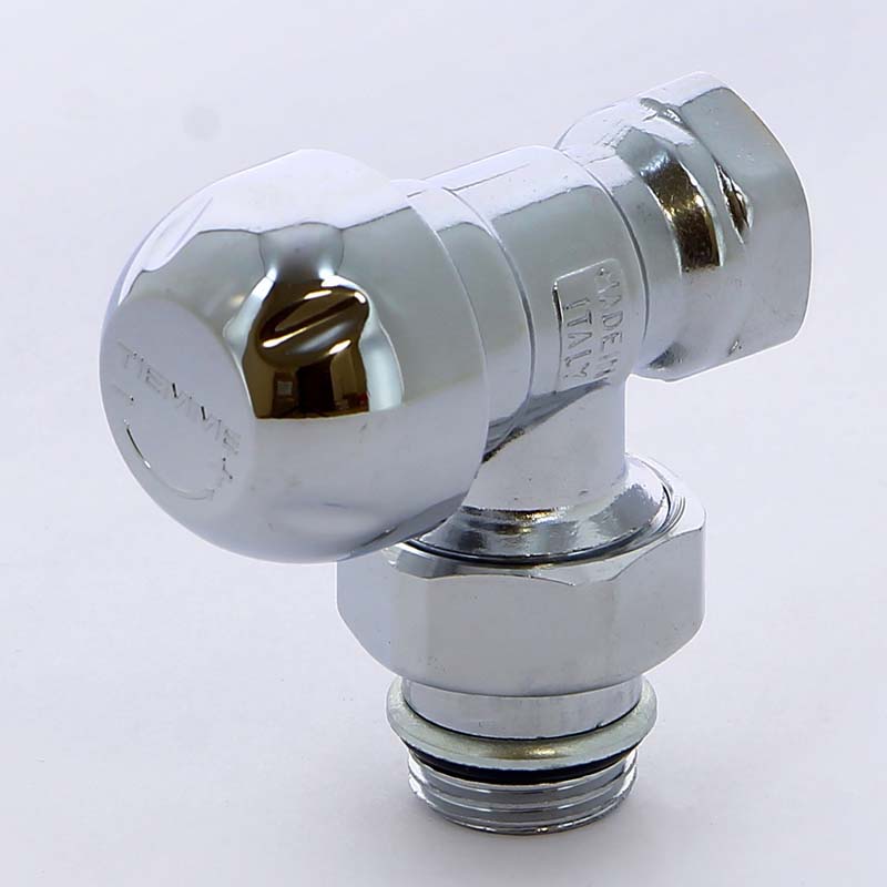 Вентиль радиаторный термостатический угловой Tiemme хромированный 1/2 3300016