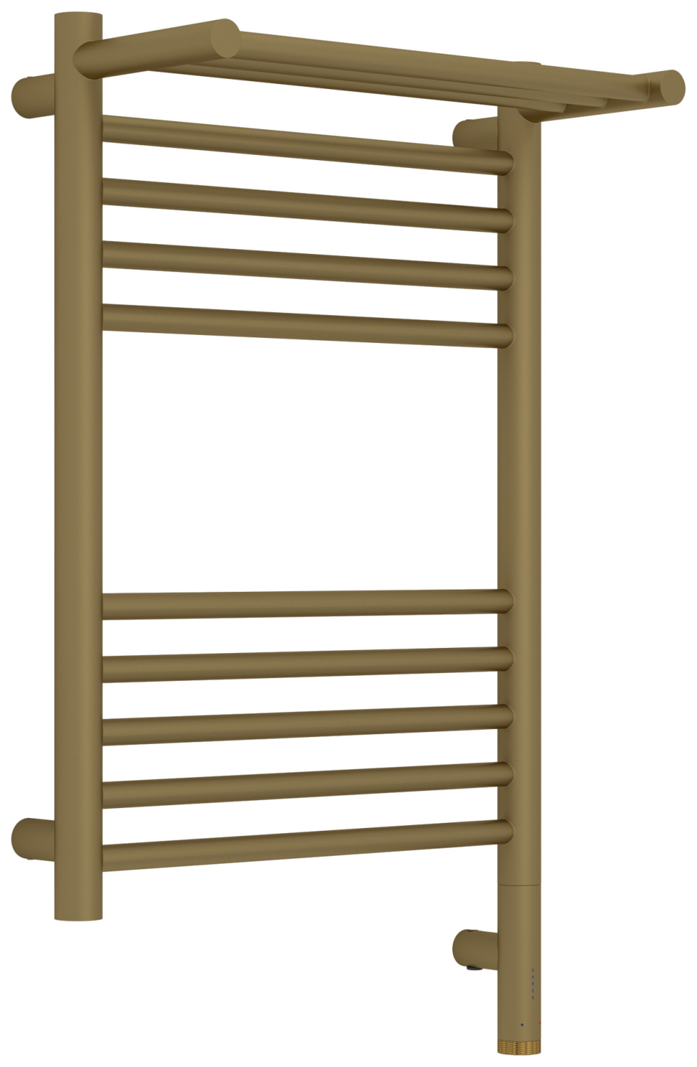 Полотенцесушитель электрический Сунержа Богема 3.1 с 1 полкой 400x600 мм правый золото матовое 032-6007-6040