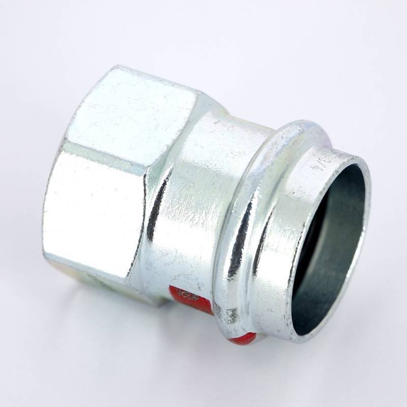 Муфта переходная пресс-В Viega Prestabo 28х3/4 оцинкованная сталь 642181