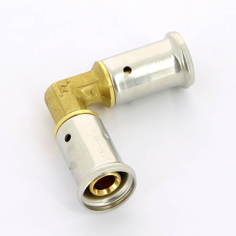 Угол пресс Henco 16x16 мм латунь 1P-1616