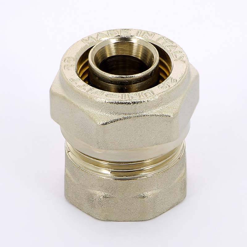 Муфта обжимная никелированная Uni-Fitt 20x1/2 ВР 661N7200