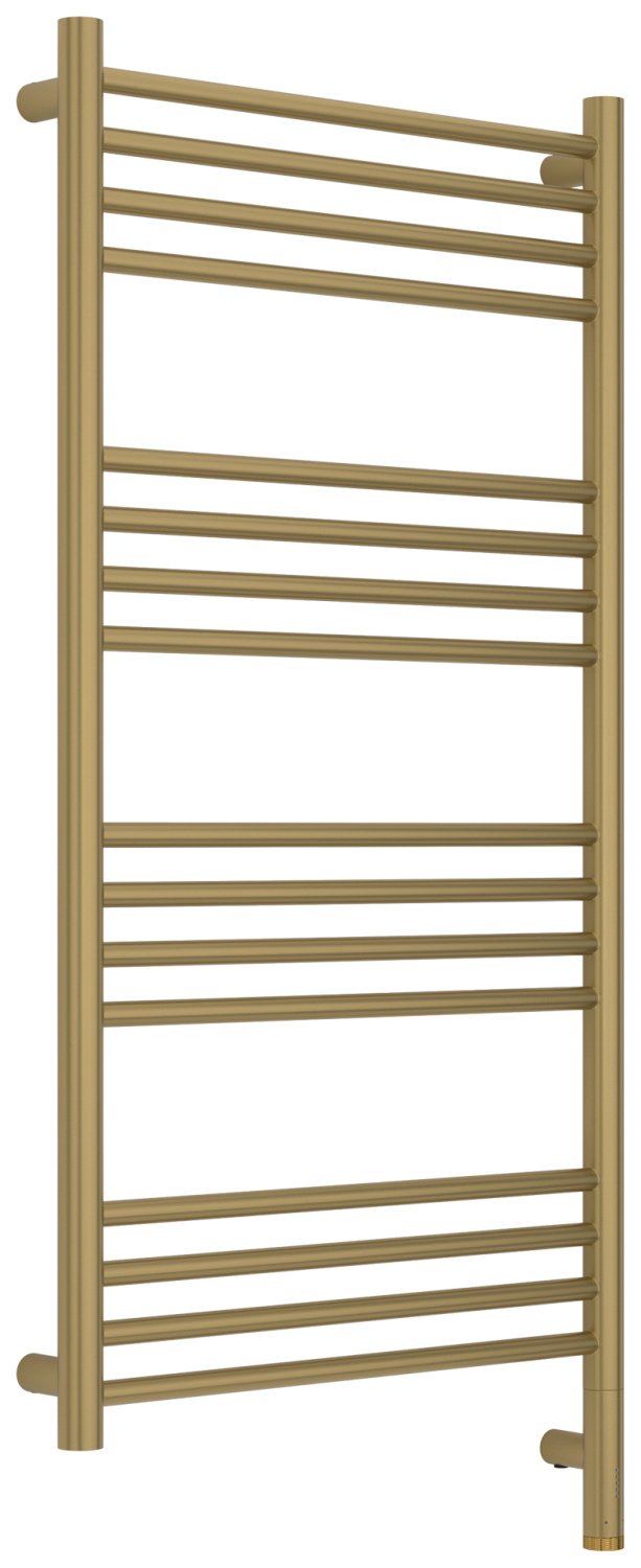Полотенцесушитель электрический Сунержа Богема 3.1 прямая 50х100 см правое подключение золотой шёлк матовый 32-6005-1050