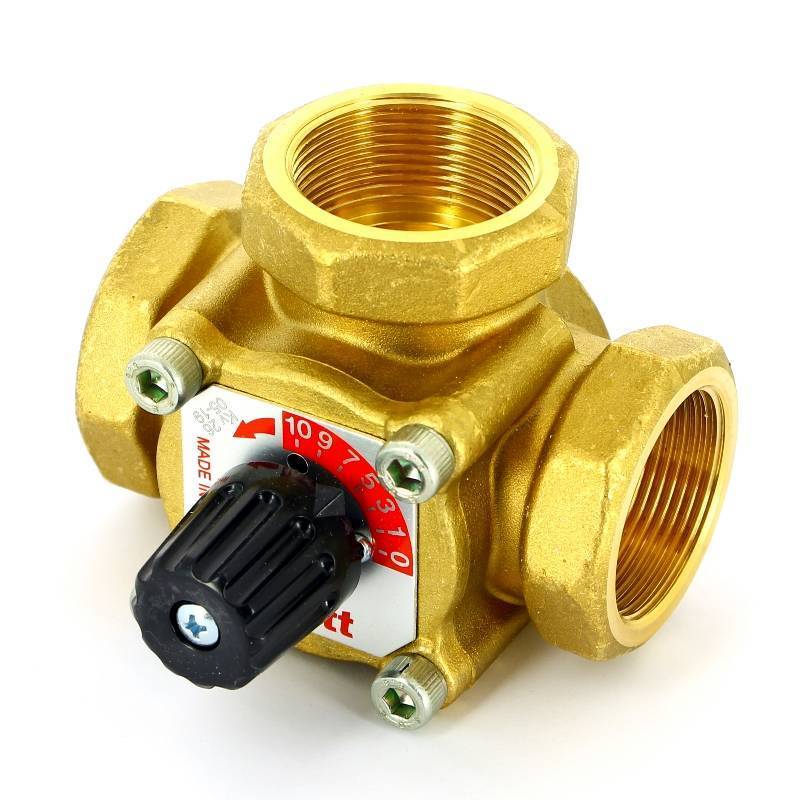 Клапан трехходовой смесительный Uni-Fitt 1 1/2 Kvs 26 360G2660