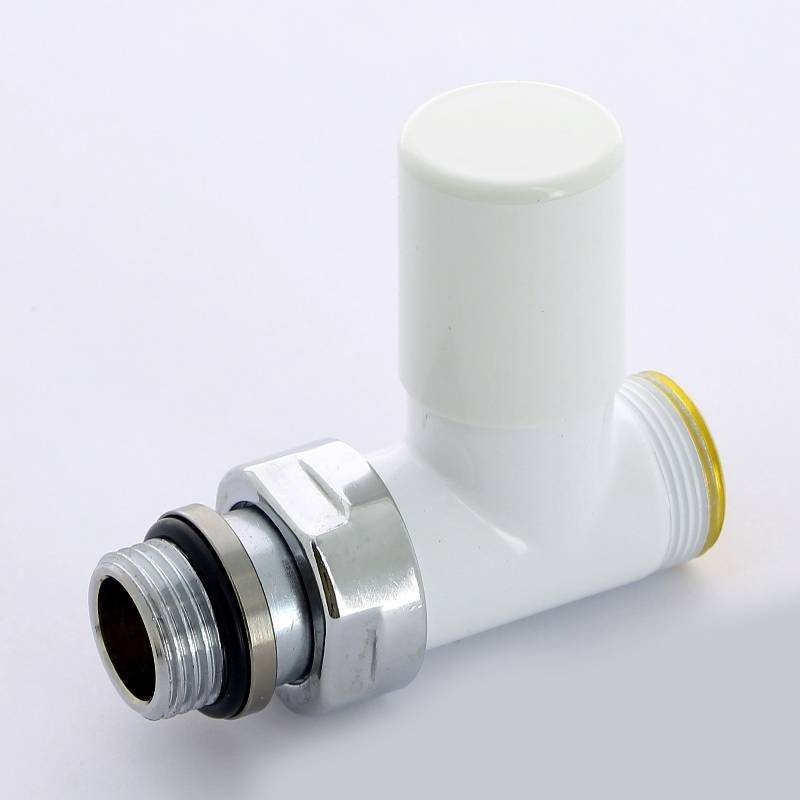 Вентиль радиаторный ручной Carlo Poletti Compact 1/2 х M24 прямой белый V150511E