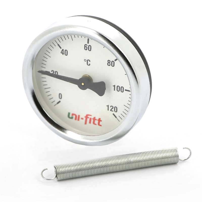 Термометр накладной Uni-Fitt 63 мм с пружиной 320P4030