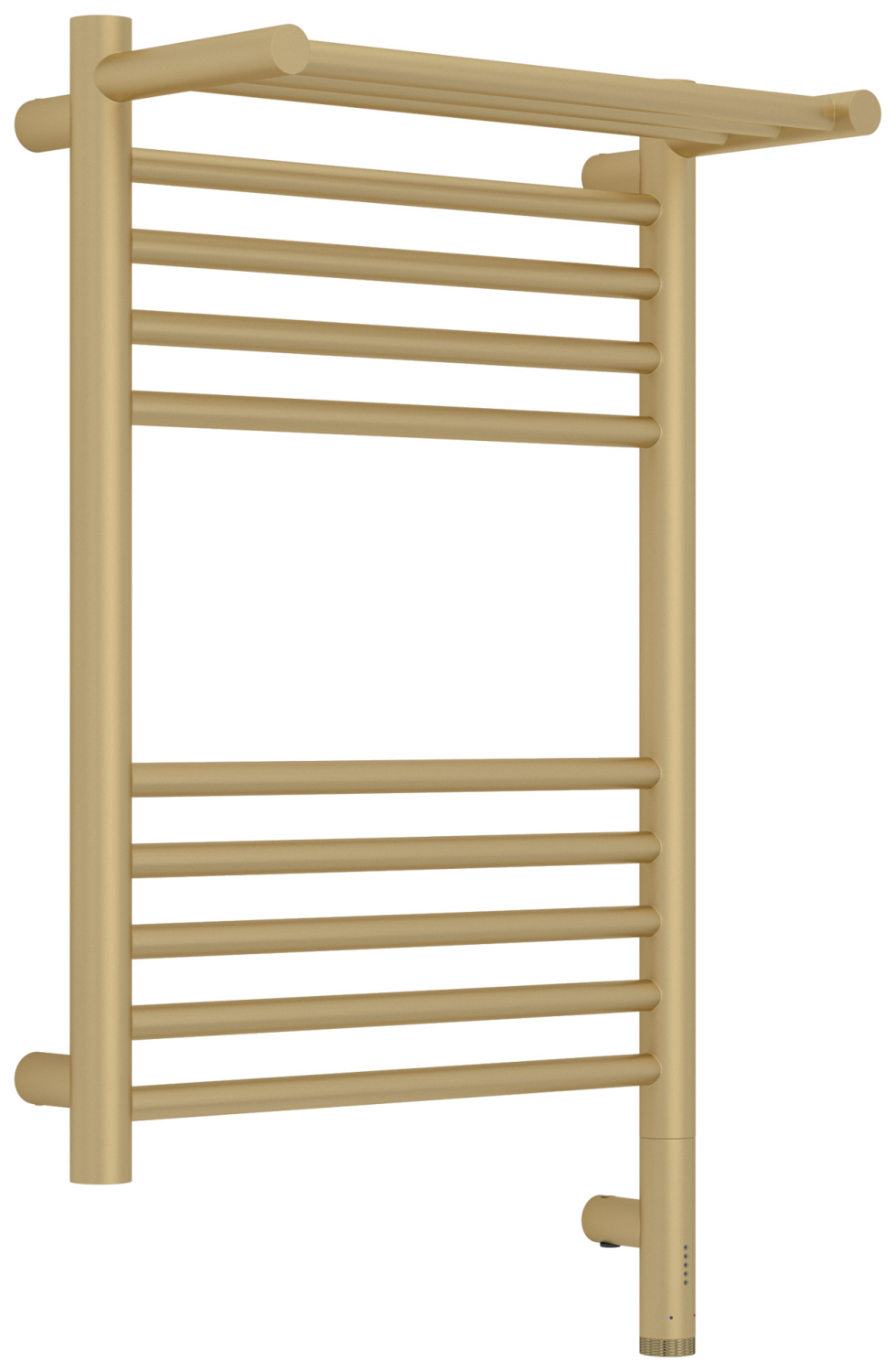 Полотенцесушитель электрический Сунержа Богема 3.1 с 1 полкой 400x600 мм правый шампань матовый 022-6007-6040