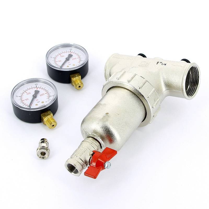 Фильтр промывной Itap 189 с двумя манометрами 1 1/4 189 1 1/4