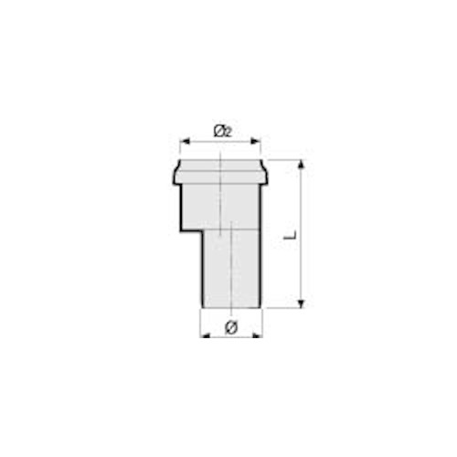 Переход эксцентрический ПП D 032/040 Valsir